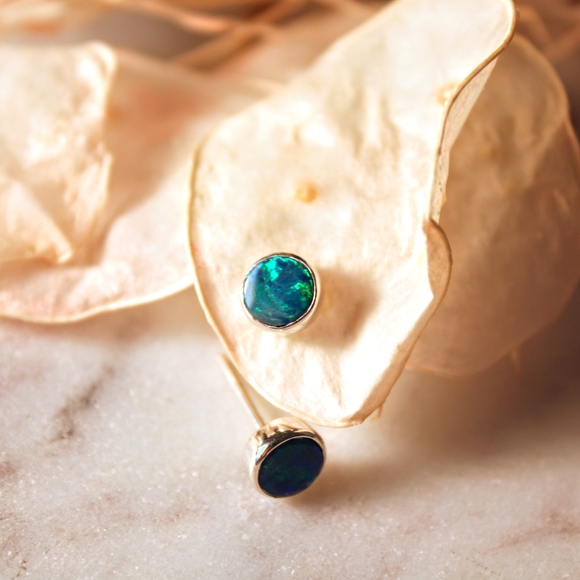 Ethiopian Opal Studs